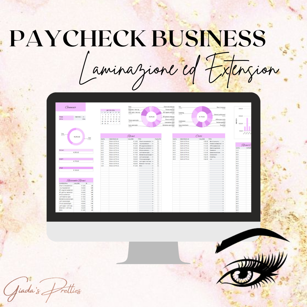 PAYCHECK LAMINAZIONE e EXTENSION - File Gestione Attività