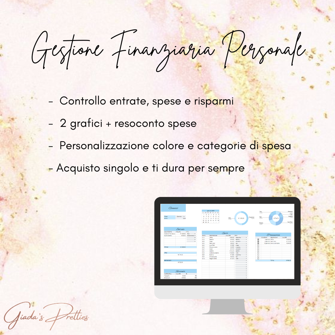 PAYCHECK PERSONALE - File Personalizzato Gestione finanziaria personale