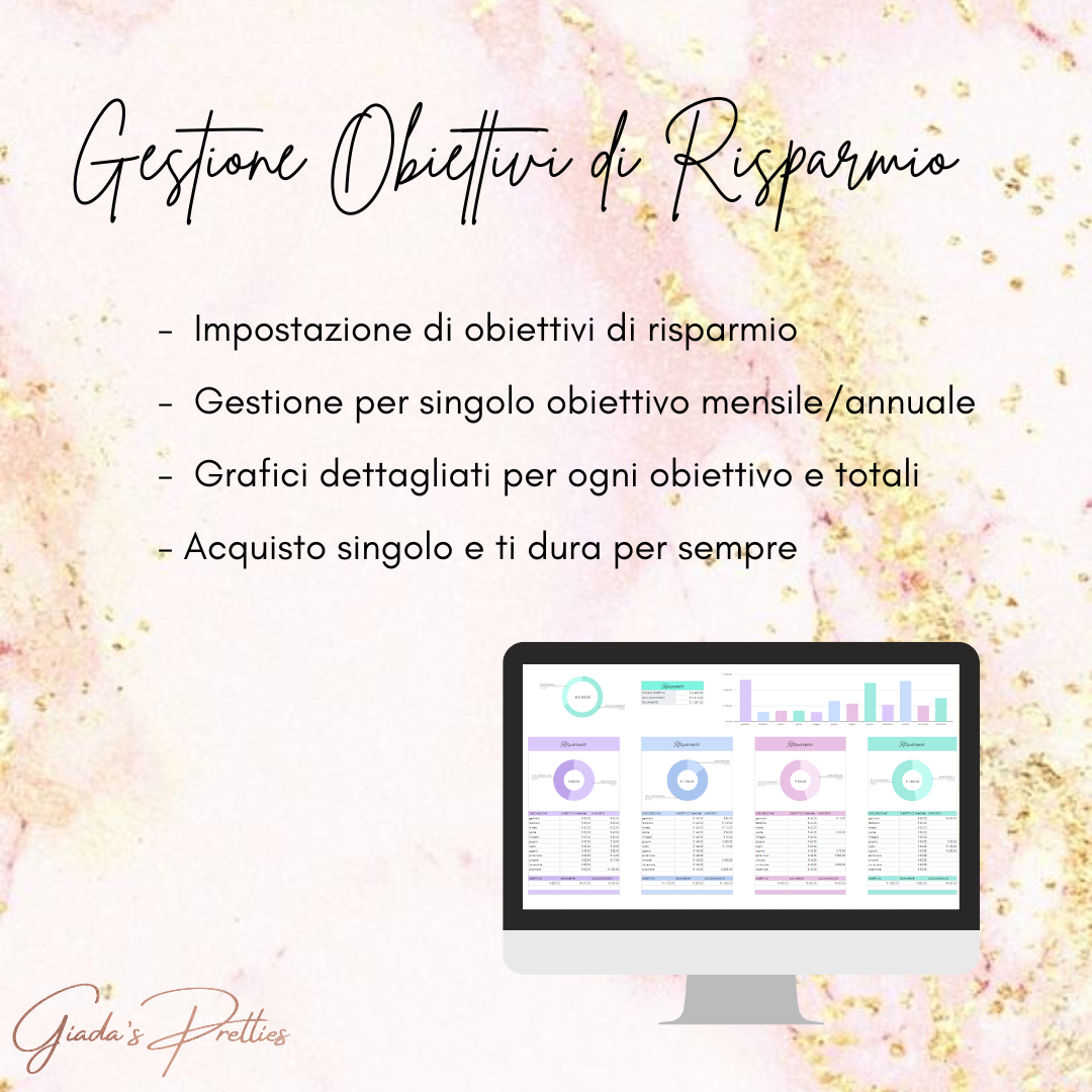 OBIETTIVI di RISPARMIO - Gestione Obiettivi di Risparmio