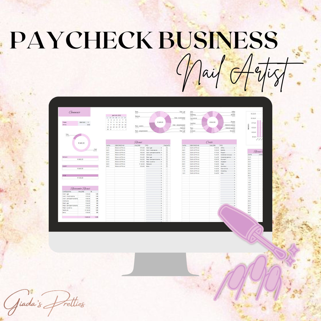 PAYCHECK NAIL ARTIST - File Gestione Attività